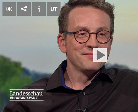 Ulrich Zehfuss beim SWR Landesschau-Interview